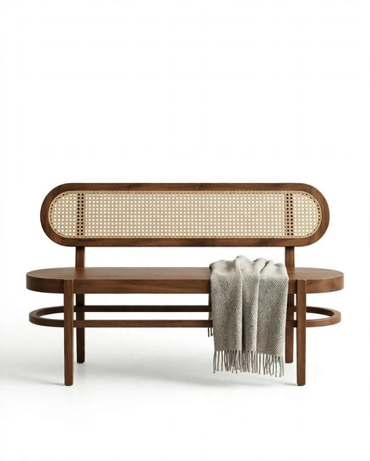 Rattan Bench
