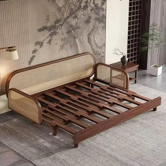Rattan Sofa Cum Bed