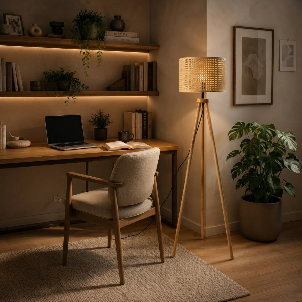 Rattan Floor Lamp