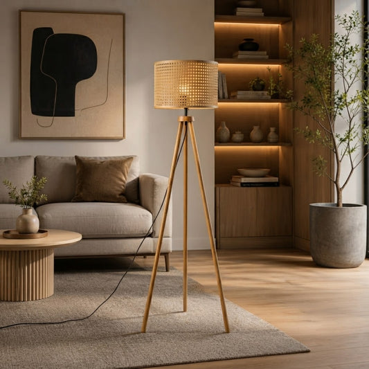 Rattan Floor Lamp
