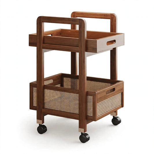 Rattan Serving Trolley