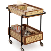 Rattan  Serving Trolley