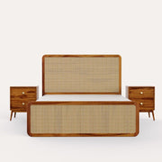 Rattan Bed Set